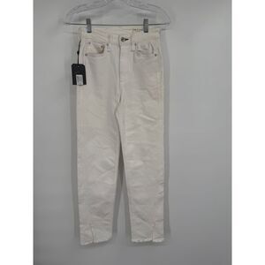 Rag & Bone Women's  High Rise Ankle Skinny‎ Jeans White Sz 24 NWT Flawed